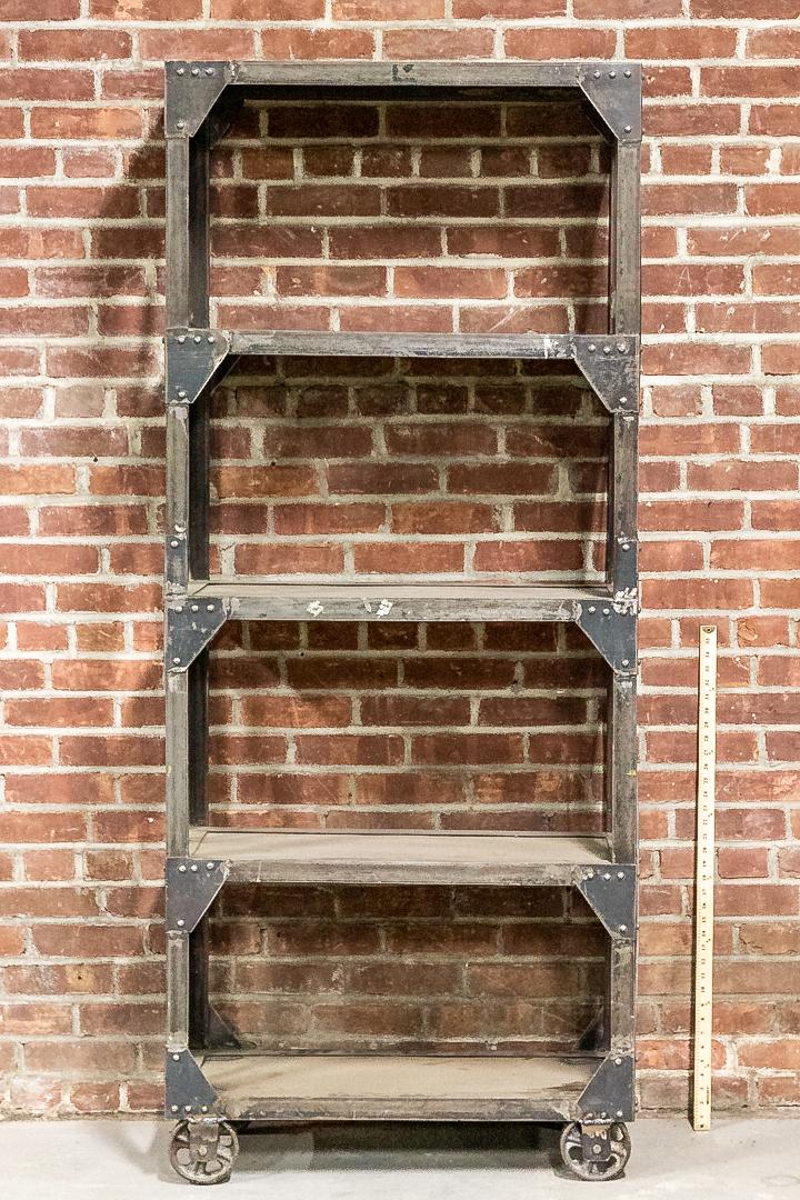 Five Tier Industrial Style Shelf Unit on Casters (1 of 9)