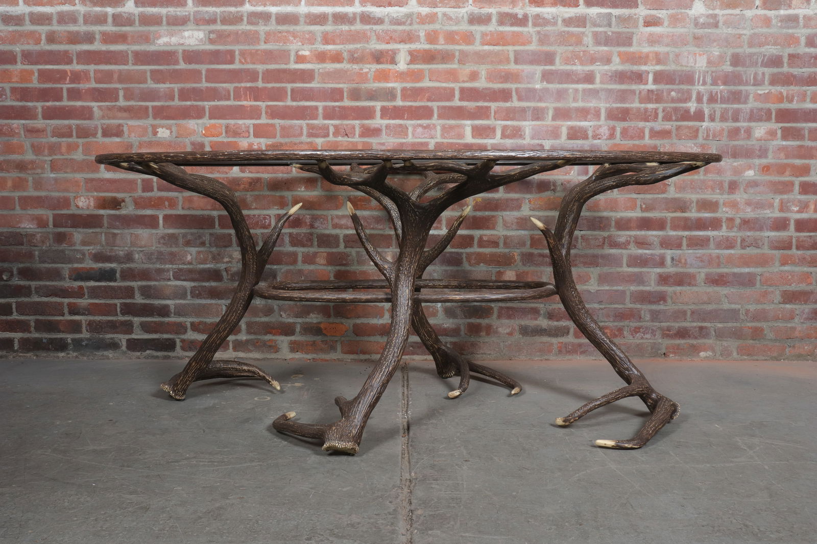 Metal Antler Center Table with Glass Top (1 of 5)