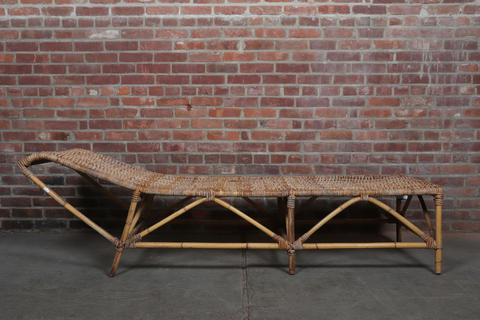 French Wicker Chaise Lounge (1 of 10)