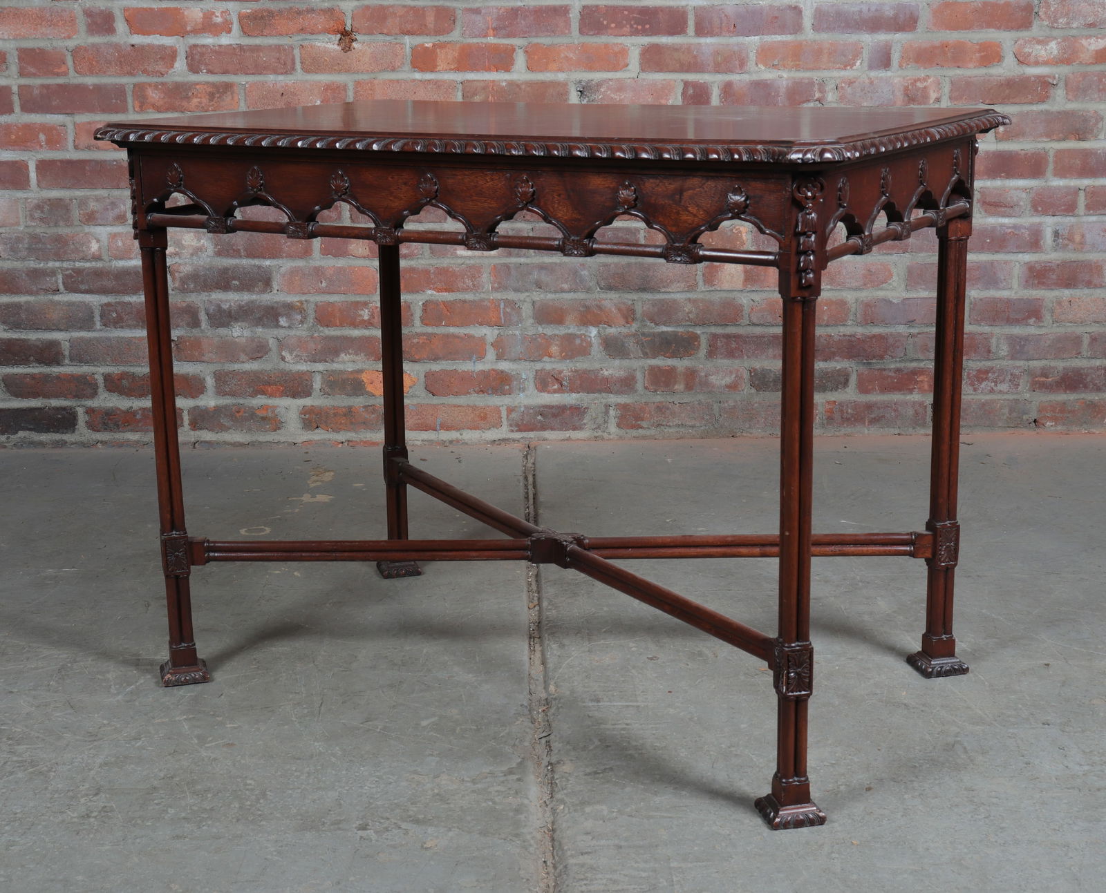 Banks Coldstone Co. Mahogany Chippendale Style Tea Table (1 of 11)