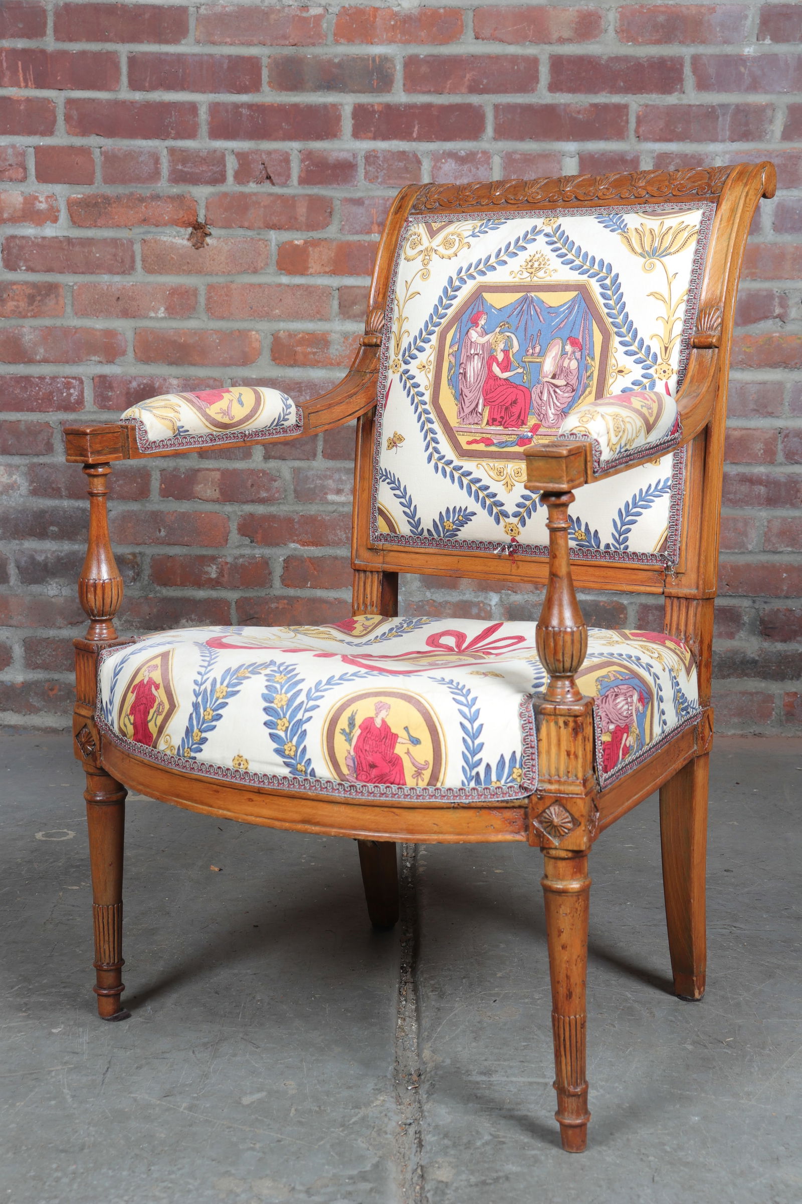 French Upholstered Arm Chair (1 of 12)