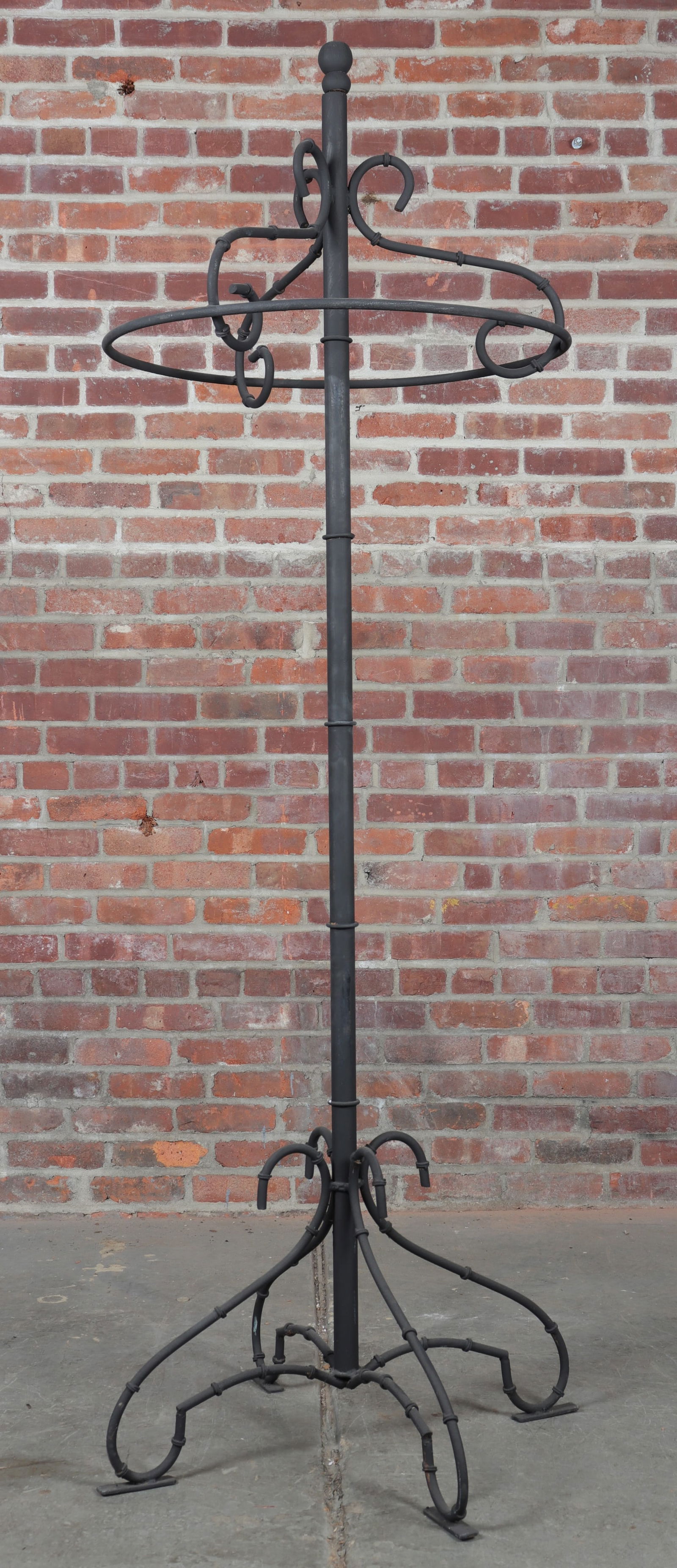 Faux Bamboo Iron Coat Rack (1 of 6)