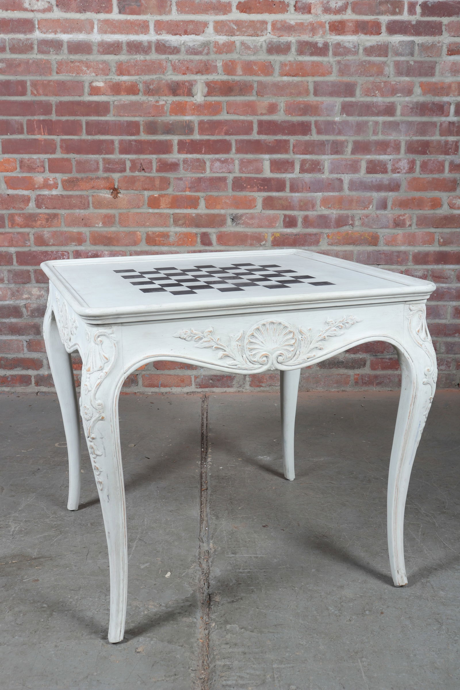 French Provincial Checkerboard Top Games Table (1 of 7)