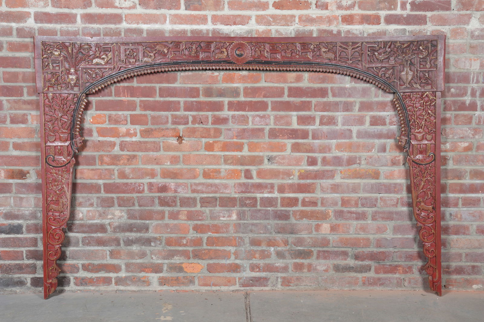 Antique Chinese Yin-Yang Carved Architectural Panels (1 of 10)