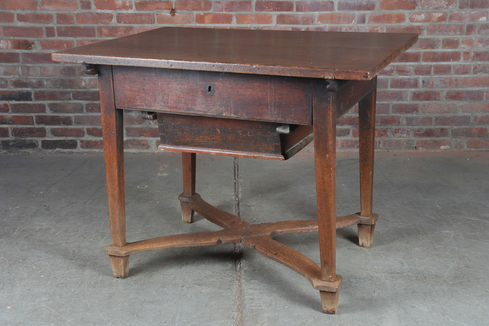 18th Century French Walnut Baker's Table (1 of 20)