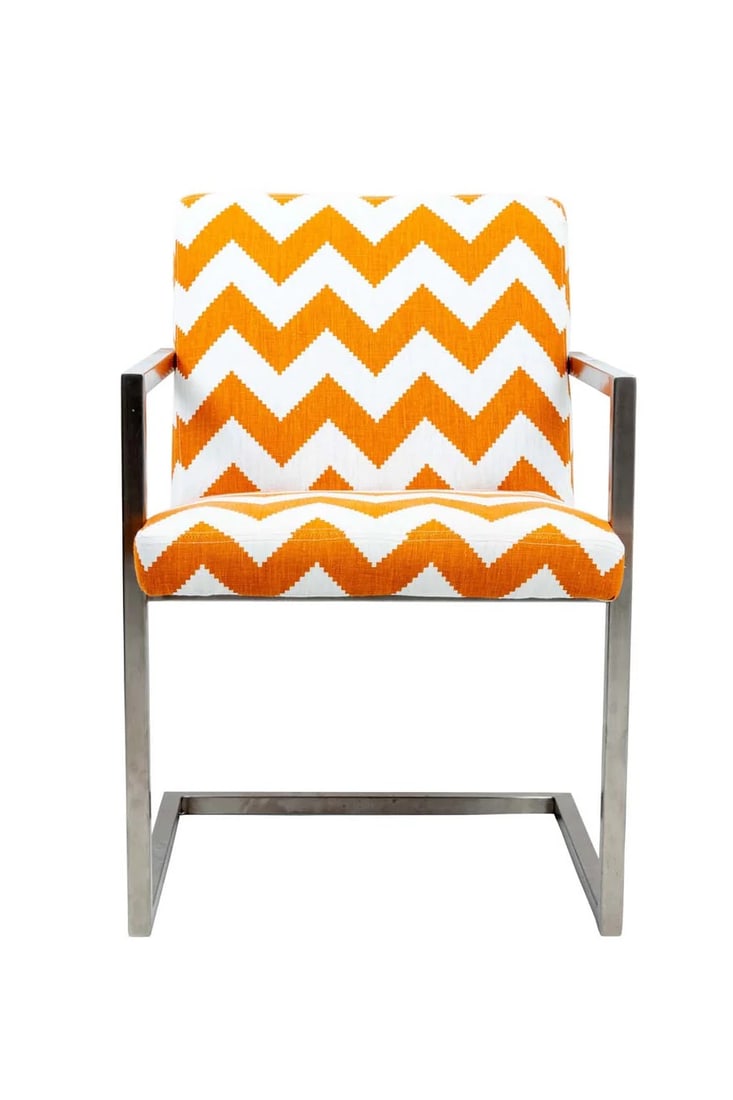 Mid Century Modern Chrome Captains Cantilever Chair (1 of 7)