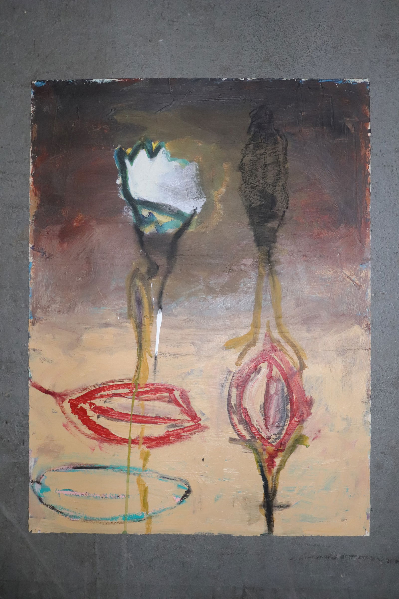 Russell Christofersen (American b. 1947), Acrylic and Charcoal on Paper (1 of 1)