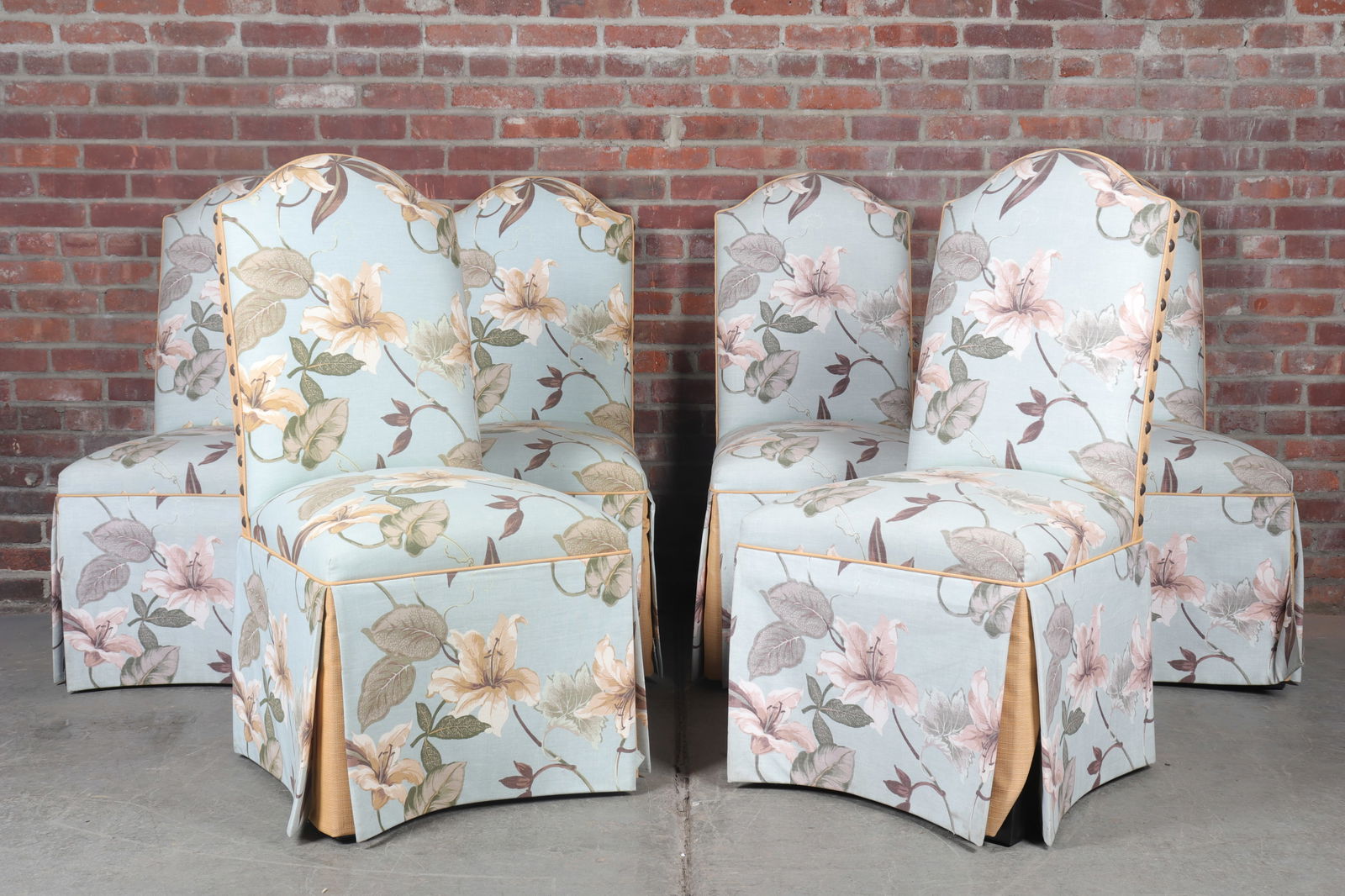 Set of Six Upholstered Dining Room Chairs (1 of 11)