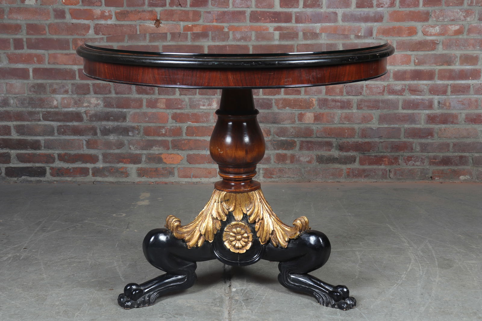Inlaid Neoclassical Pedestal Table (1 of 16)