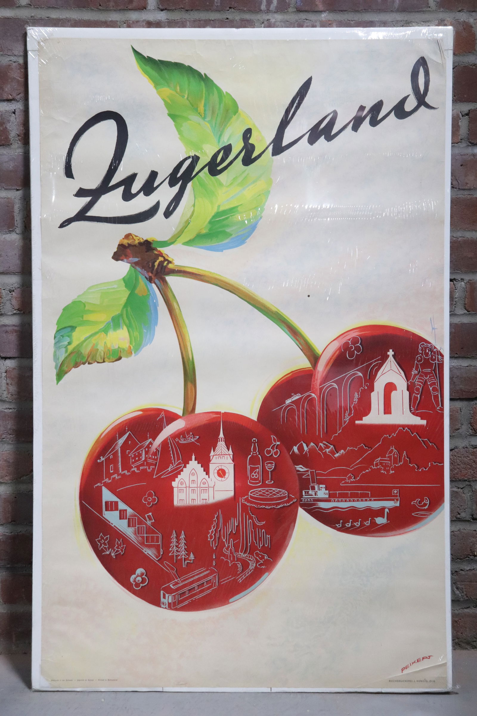 Martin Peikert (Swiss, b. 1901) 1939 Vintage Travel Poster, Offset Lithograph (1 of 4)