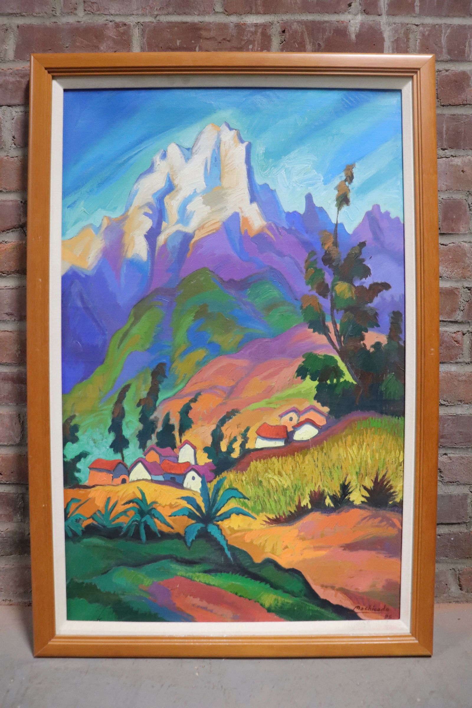 Oil on Canvas, Juan de la Machicado (Peruvian, 20th century) (1 of 6)