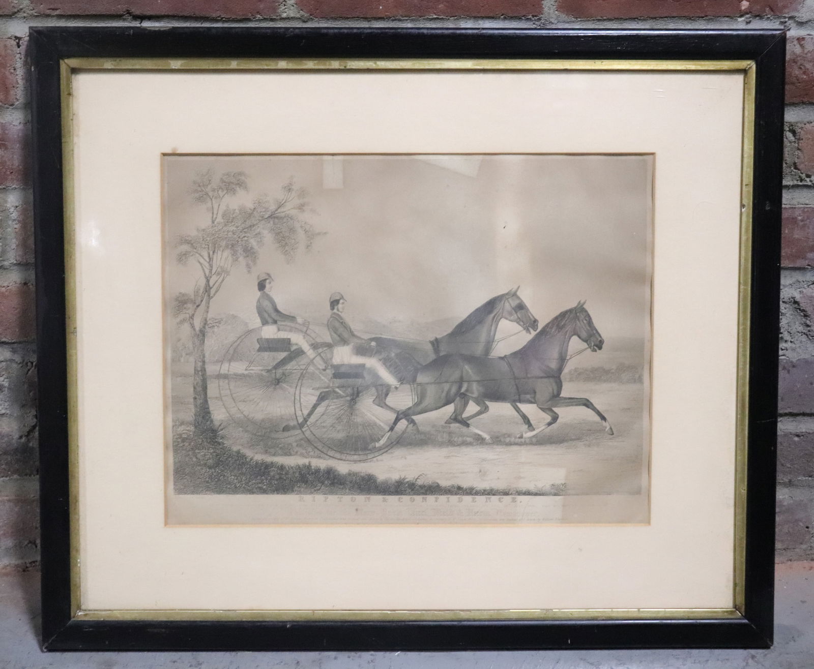 Original 1800's New York "The Turf, Field and Farm" Journal Etching (1 of 7)