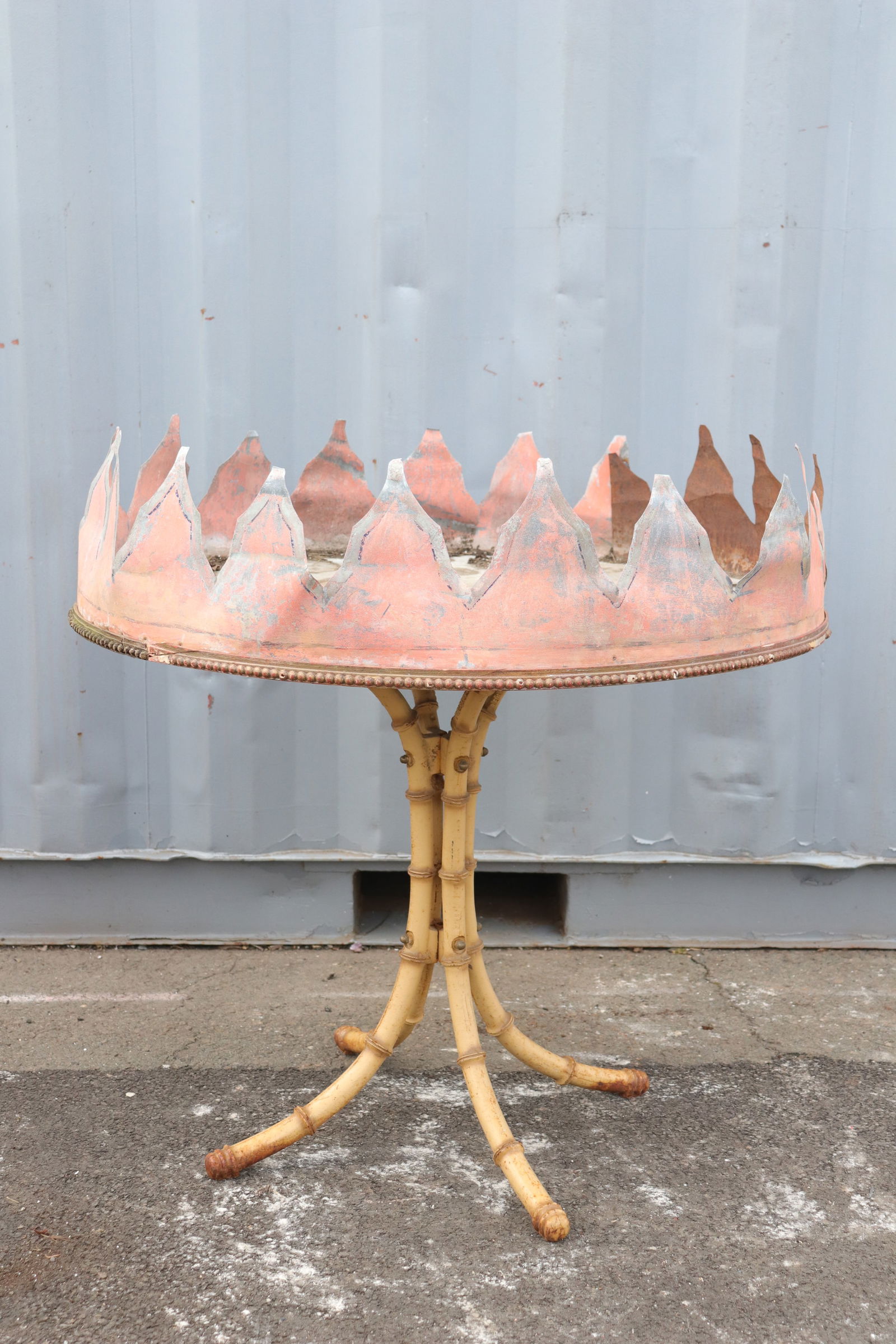 Faux Bamboo Plant Table (1 of 7)