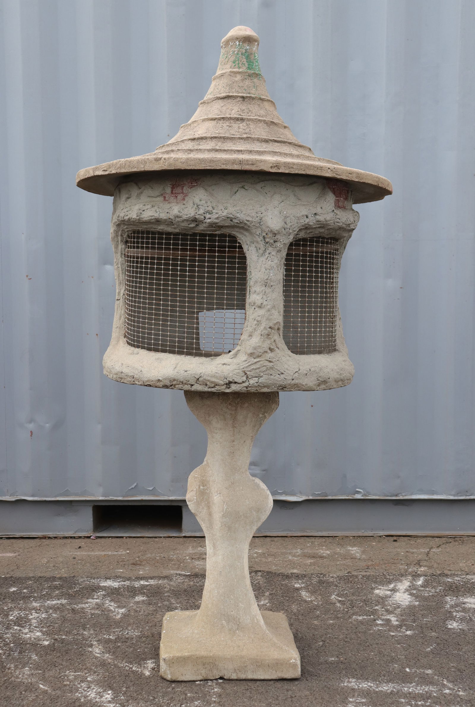 Cast Cement Pigeon Cage (1 of 7)
