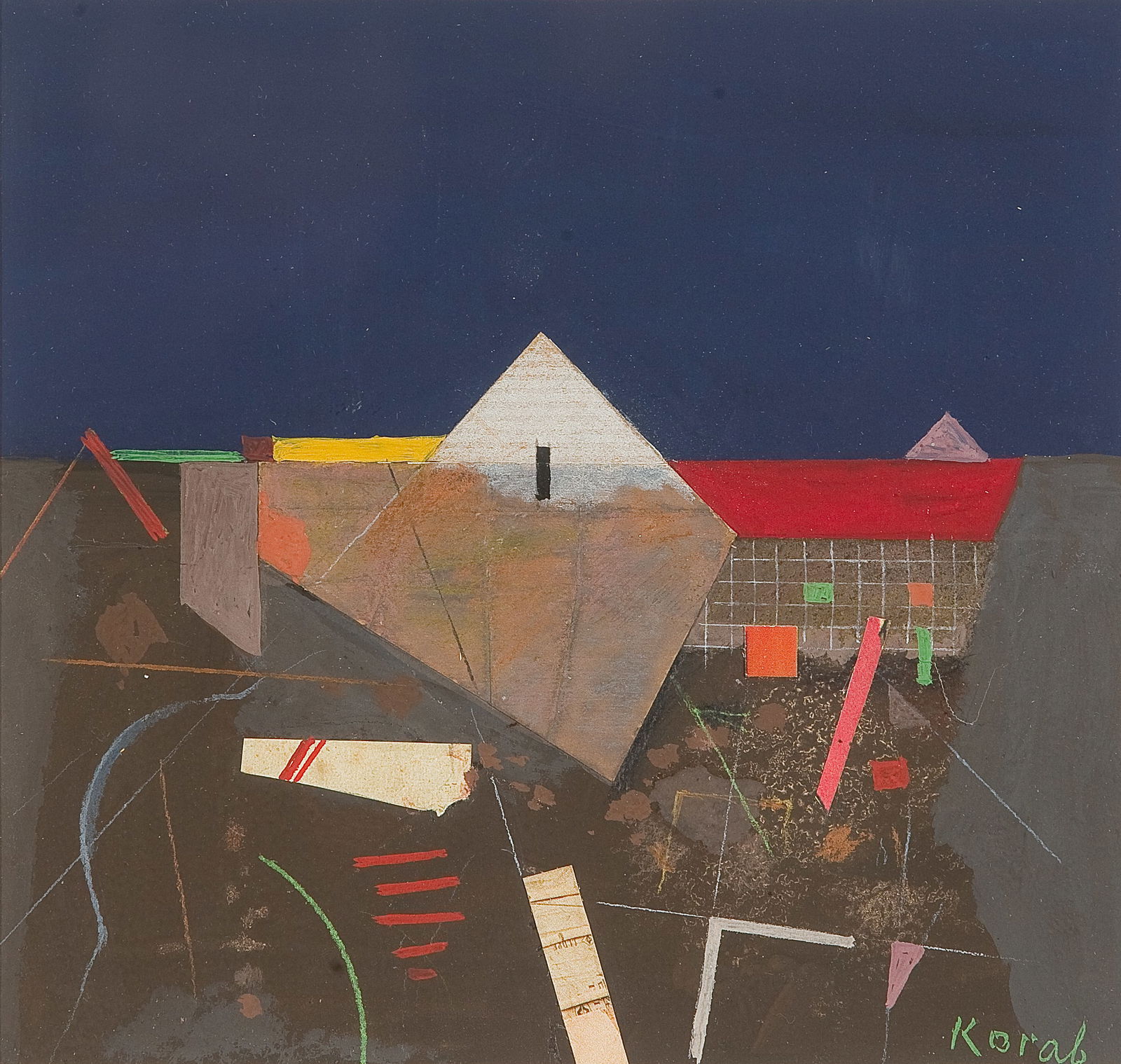 KARL KORAB* (born 1937 in Falkenstein): KARL KORAB* (born 1937 in Falkenstein) Waldviertel, 2011 collage and mixed media/paper, 17 x 17,8 cm signed Korab, dated 2011 ESTIMATE € 2000 - 3000 STARTING PRICE € 20