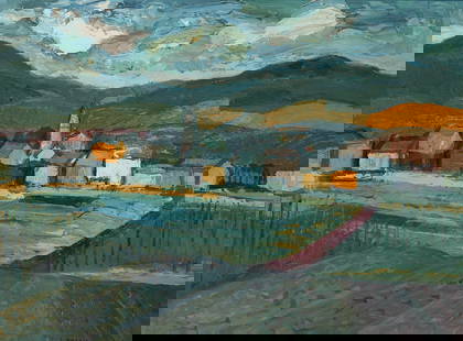 STEFAN PRASCHL* (Vienna 1910 - 1994 Vienna): STEFAN PRASCHL* (Vienna 1910 - 1994 Vienna)Landscapeoil/board, 61 x 81,6 cmsigned S. PraschlESTIMATE € 1000 - 2000STARTING PRICE € 1000</