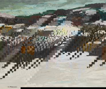 STEFAN PRASCHL* (Vienna 1910 - 1994 Vienna): STEFAN PRASCHL* (Vienna 1910 - 1994 Vienna)Winter landscapeoil/board, 61 x 71,5 cmsigned S. PraschlESTIMATE € 1000 - 2000STARTING PRICE € 1000</