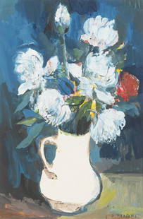 STEFAN PRASCHL* (Vienna 1910 - 1994 Vienna): STEFAN PRASCHL* (Vienna 1910 - 1994 Vienna)Chrysanthemumsgouache/paper, 64 x 42 cmsigned S. PraschlESTIMATE € 800 - 1200STARTING PRICE € 800