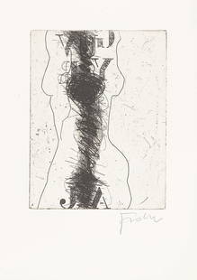 ADOLF FROHNER* (Groszinzersdorf 1934 - 2007 Vienna): ADOLF FROHNER* (Groszinzersdorf 1934 - 2007 Vienna)Female bodyetching/paper 20,1 x 15,4 cmsigned FrohnerESTIMATE °€ 60 - 150STARTING PRICE °€ 60