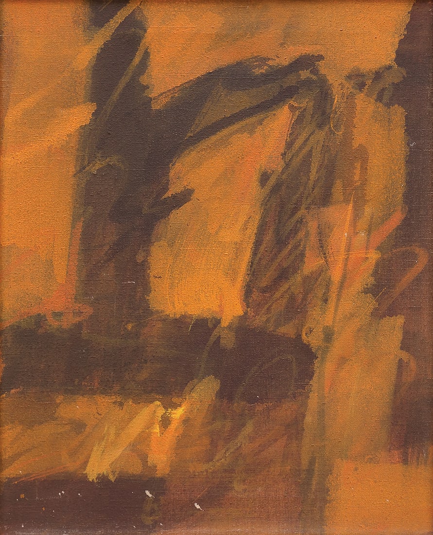 JOSEF MIKL* (Vienna 1929 - 2008 Vienna): JOSEF MIKL* (Vienna 1929 - 2008 Vienna)Field with yellow, 1962oil/canvas 50 x 40 cmverso signed and dated Mikl 62, on the canvas frame signed, dated and inscribed Mikl 1962 Feld mit Gelb<