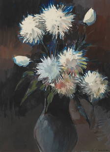 STEFAN PRASCHL* ( Vienna 1910 - 1994 Vienna ): STEFAN PRASCHL* ( Vienna 1910 - 1994 Vienna )Vase of flowers gouache/paper 64,5 x 47 cmsigned S. PraschlSCHÄTZPREIS / ESTIMATE € 300 - 600STARTPREIS / STARTIN