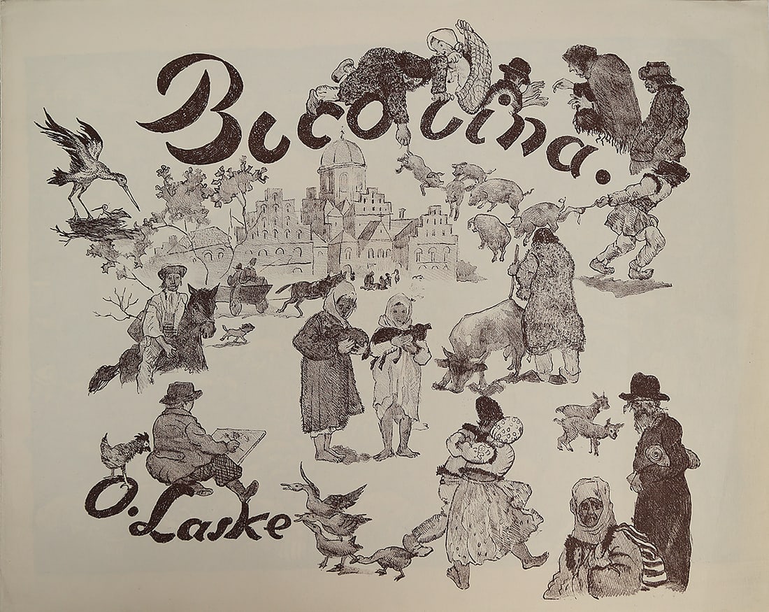 OSKAR LASKE (Chernivtsi 1874 - 1951 Vienna): OSKAR LASKE (Chernivtsi 1874 - 1951 Vienna)Bucovina portfolioPortfolio with 9 lithographs, incl. cover39 x 48,5 cmsigned O. LaskeSCHÄTZPREIS / ESTIMATE €
