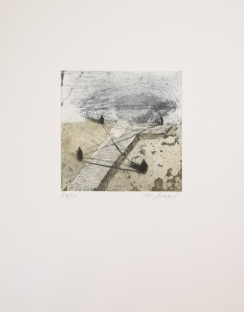Maria Moser* (born 1948 in Frankenburg am Hausruck): Maria Moser* (born 1948 in Frankenburg am Hausruck)Compositionaquatint/paper 17 x 16,8 cmsigned M Moser, numbered 24/30SCHÄTZPREIS / ESTIMATE °€ 60 - 100STARTPREIS / STARTING PRICE °€