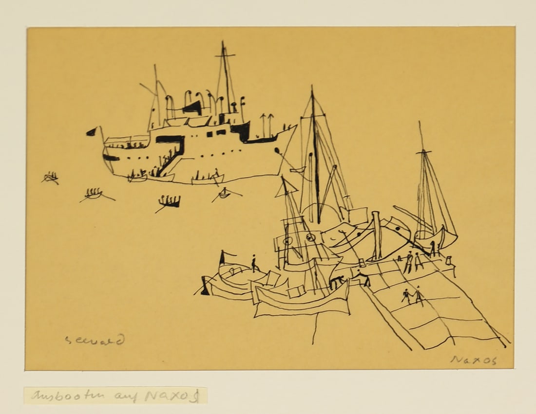 Richard Seewald* (Choszczno 1889 - 1976 Munich): Richard Seewald* (Choszczno 1889 - 1976 Munich)Naxosindian ink/paper 15,8 x 18,3 cmsigned Seewald, inscribed NaxosSCHÄTZPREIS / ESTIMATE °€ 150 - 300STARTPREIS / STARTING PRICE °€