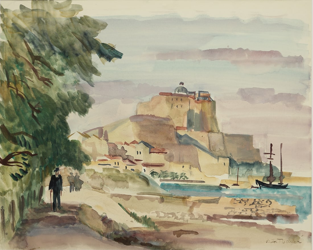 Viktor Tischler (Vienna 1890 - 1651 Beaulier-sur-Mer) (1 of 2)