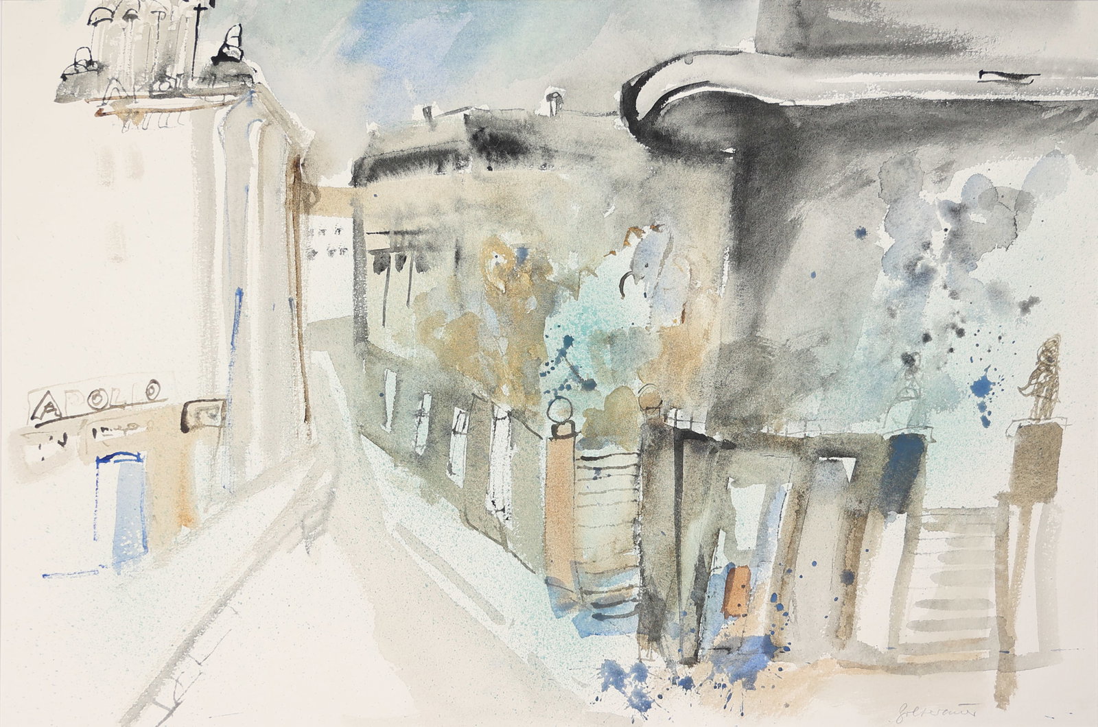 Christl Bolterauer* (born 1933): Christl Bolterauer* (born 1933) Esterhazy park watercolor/paper 36,5 x 53,3 cm signed Bolterauer SCHÄTZPREIS / ESTIMATE °€ 150 - 300 STARTPREIS / STARTING PRICE °€ 150 An