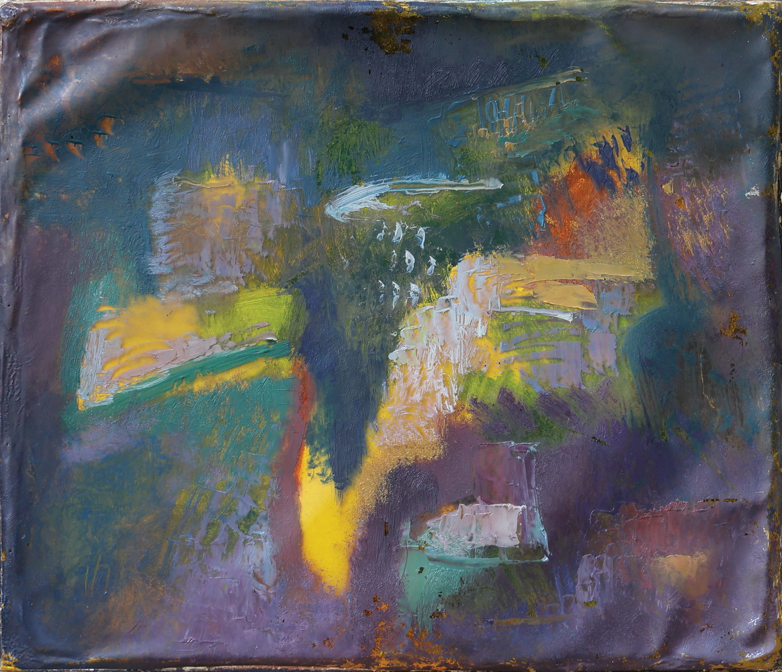 Georg Jung* (Salzburg 1899 - 1957 Vienna): Georg Jung* (Salzburg 1899 - 1957 Vienna) Color dramaturgy oil/foil 33 x 38 cm SCHÄTZPREIS / ESTIMATE € 1000 - 2000 STARTPREIS / STARTING PRICE € 1000