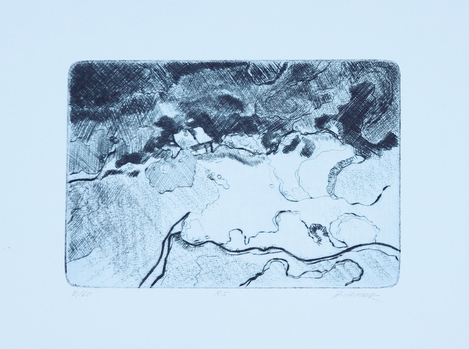 Helmut Laimer* (born 1940 in Salzburg): Helmut Laimer* (born 1940 in Salzburg) Old mill near Goldegg, 1992 etching/paper 12 x 17 cm signed H. Laimer, inscribed R5 numbered 8/60 SCHÄTZPREIS / ESTIMATE 