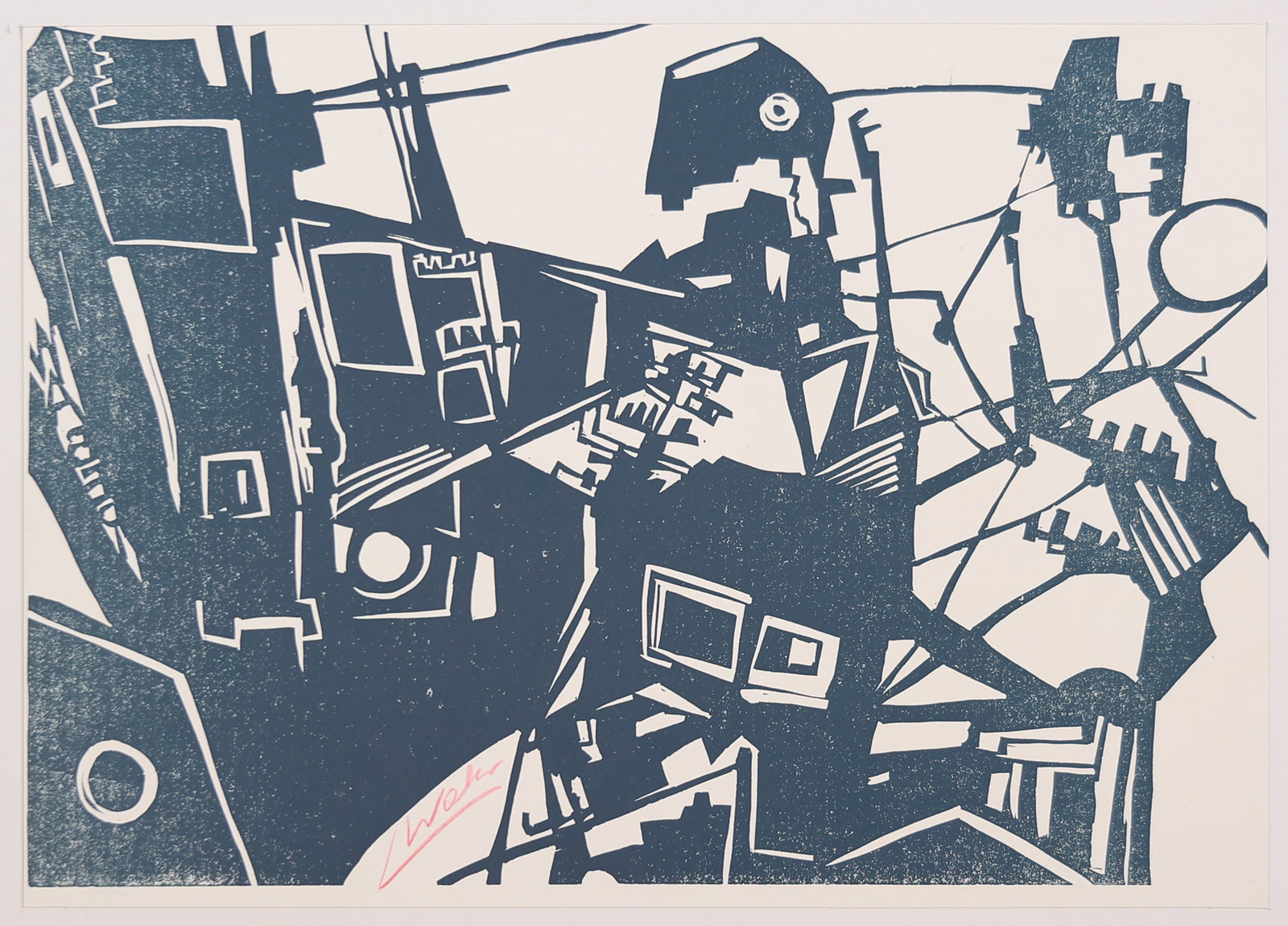 Linde Waber* (born 1940 in Zwettl): Linde Waber* (born 1940 in Zwettl) Houses woodcut/paper 22,2 x 31,2 cm signed L Waber SCHÄTZPREIS / ESTIMATE °€ 80 - 150 STARTPREIS / STARTING PRICE 