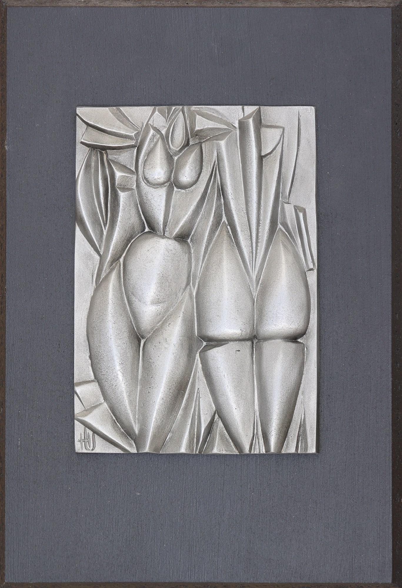 Herbert Unterberger* (born 1944 in Hermagor): Herbert Unterberger* (born 1944 in Hermagor) Adam and Eve aluminium 20 x 14 x 0,5 cm monogrammed HU, numbered 3/6 SCHÄTZPREIS / ESTIMATE °€ 300 - 500 ST