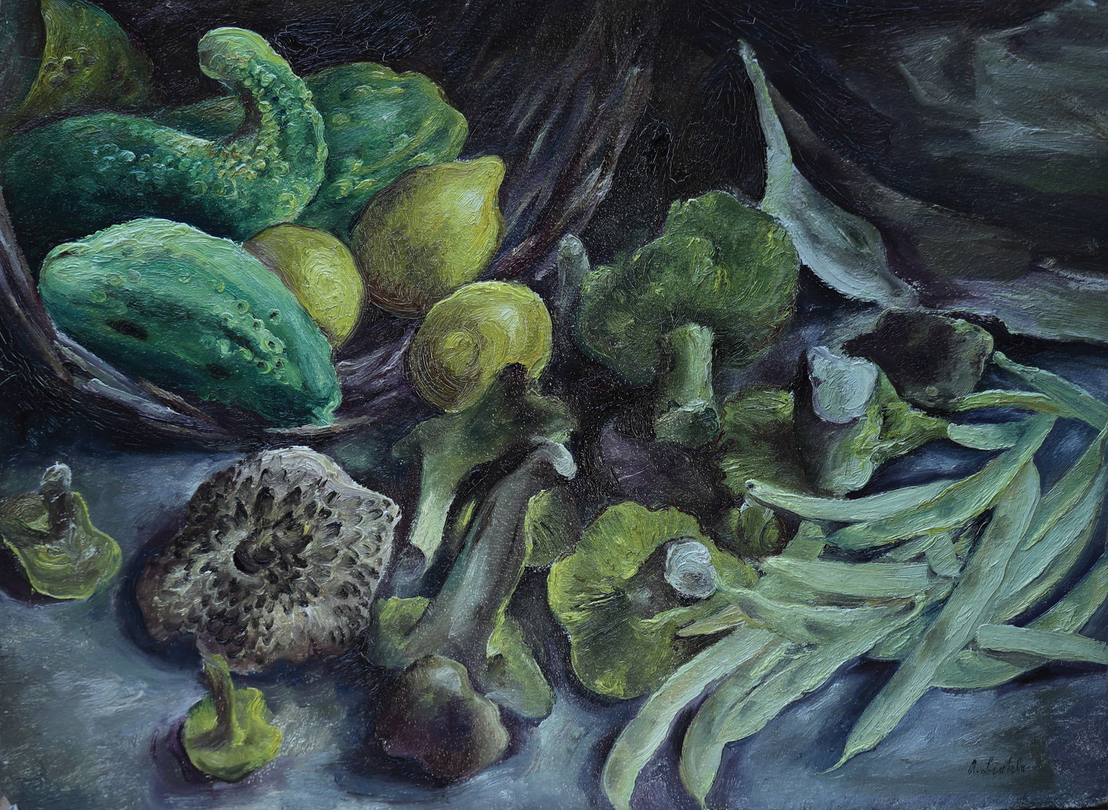 albert Birkle* (Berlin 1900 - 1986 Salzburg): Albert Birkle* (Berlin 1900 - 1986 Salzburg) Still life with vegetables, 1945 oil/fiber board 51 x 71 cm signed A. Birkle verso inscribed AB 54 SCHÄTZPREIS / ESTIMATE € 4000 - 8000