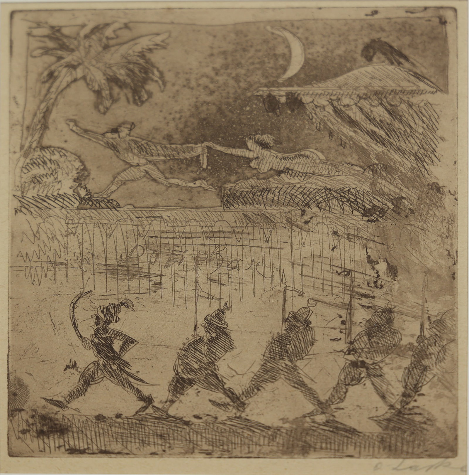 Oskar Laske (Chernivtsi 1874 - 1951 Vienna): Oskar Laske (Chernivtsi 1874 - 1951 Vienna) Potiphar etching/paper 17 x 15 cm signed O. Laske, inscribed in the plate Potiphar SCHÄTZPREIS / ESTIMATE °€ 40