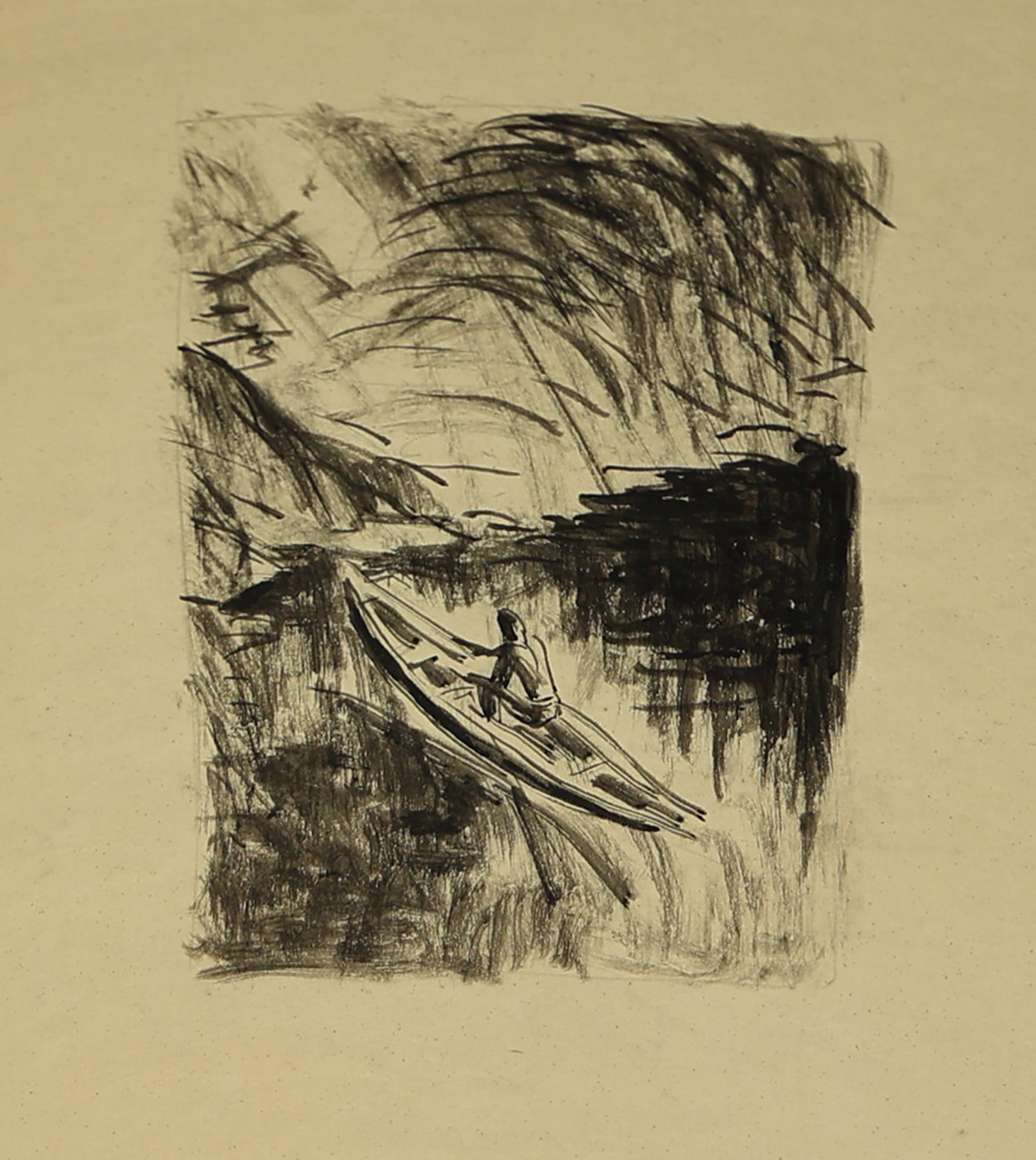 Charles Lipka* (Innsbruck 1901 - 1976 Vienna): Charles Lipka* (Innsbruck 1901 - 1976 Vienna) Fisher indian ink/paper 31 x 24,2 cm SCHÄTZPREIS / ESTIMATE °€ 60 - 100 STARTPREIS / STARTING PRICE °€ 60 Charles Lipka was a