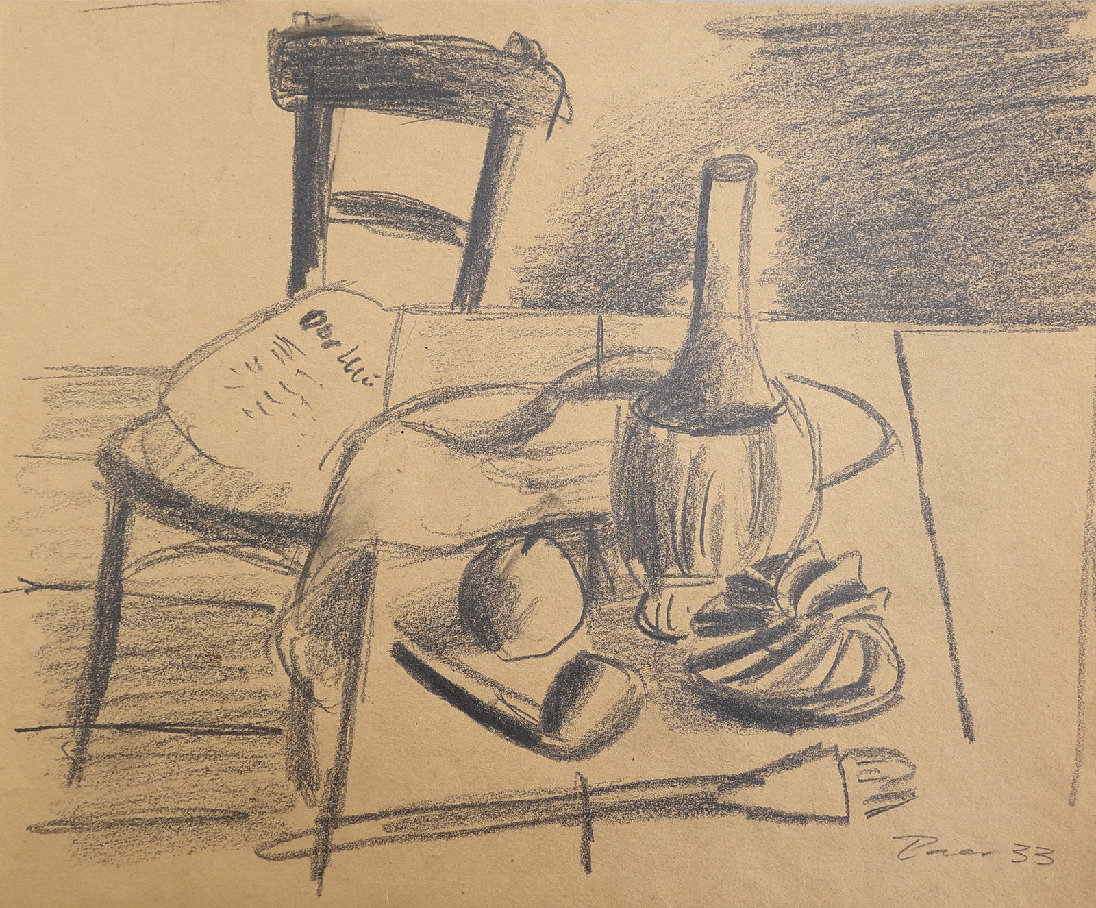 Ernst Paar* (Graz 1906 - 1986 Vienna): Ernst Paar* (Graz 1906 - 1986 Vienna) Still life, 1933 pencil/paper 28,,4 x 33,9 cm signed Paar, dated 33 SCHÄTZPREIS / ESTIMATE °€ 100 - 200 STARTPREIS