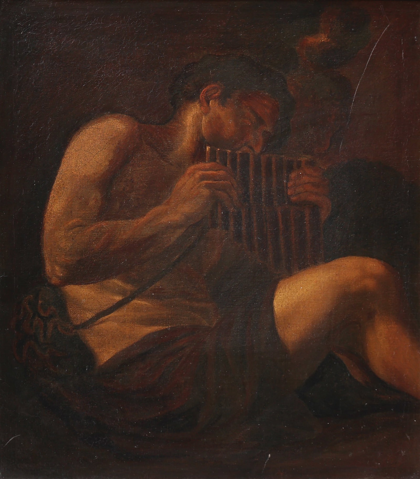 Unknown artist (Biographical data unknown): Unknown artist (Biographical data unknown) Satyr oil/canvas 50 x 45 cm SCHÄTZPREIS / ESTIMATE € 2000 - 4000 STARTPREIS / STARTING PRICE € 2000