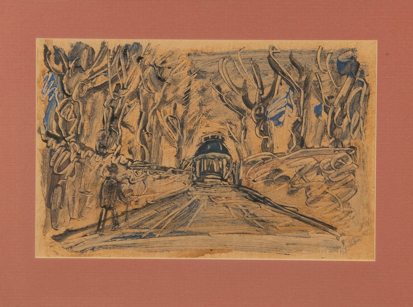 Franz von Zülow* (Vienna 1883 - 1963 Vienna): Franz von Zülow* (Vienna 1883 - 1963 Vienna) Hauptallee, Prater, 1955 collage technique/paper 23,5 x 36 signed F. Zülow, dated 55 SCHÄTZPREIS / ESTIMATE € 400 - 600 STARTPREIS /