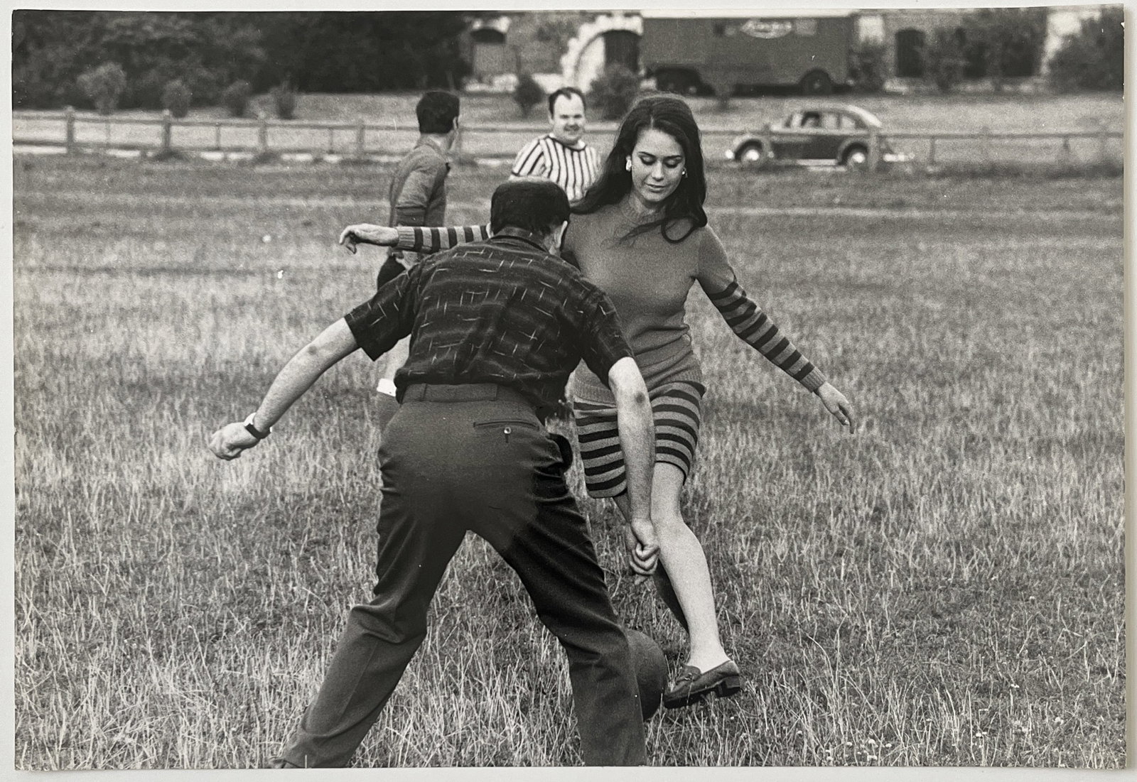 Raymond Depardon* (born 1942 Villefranche-sur-Saône): Raymond Depardon* (born 1942 Villefranche-sur-Saône) Playing football, c. 1960s vintage gelatin silver print 20 x 27.8 cm verso photographer’s stamp ”Raymond Depardon -GAMMA”
