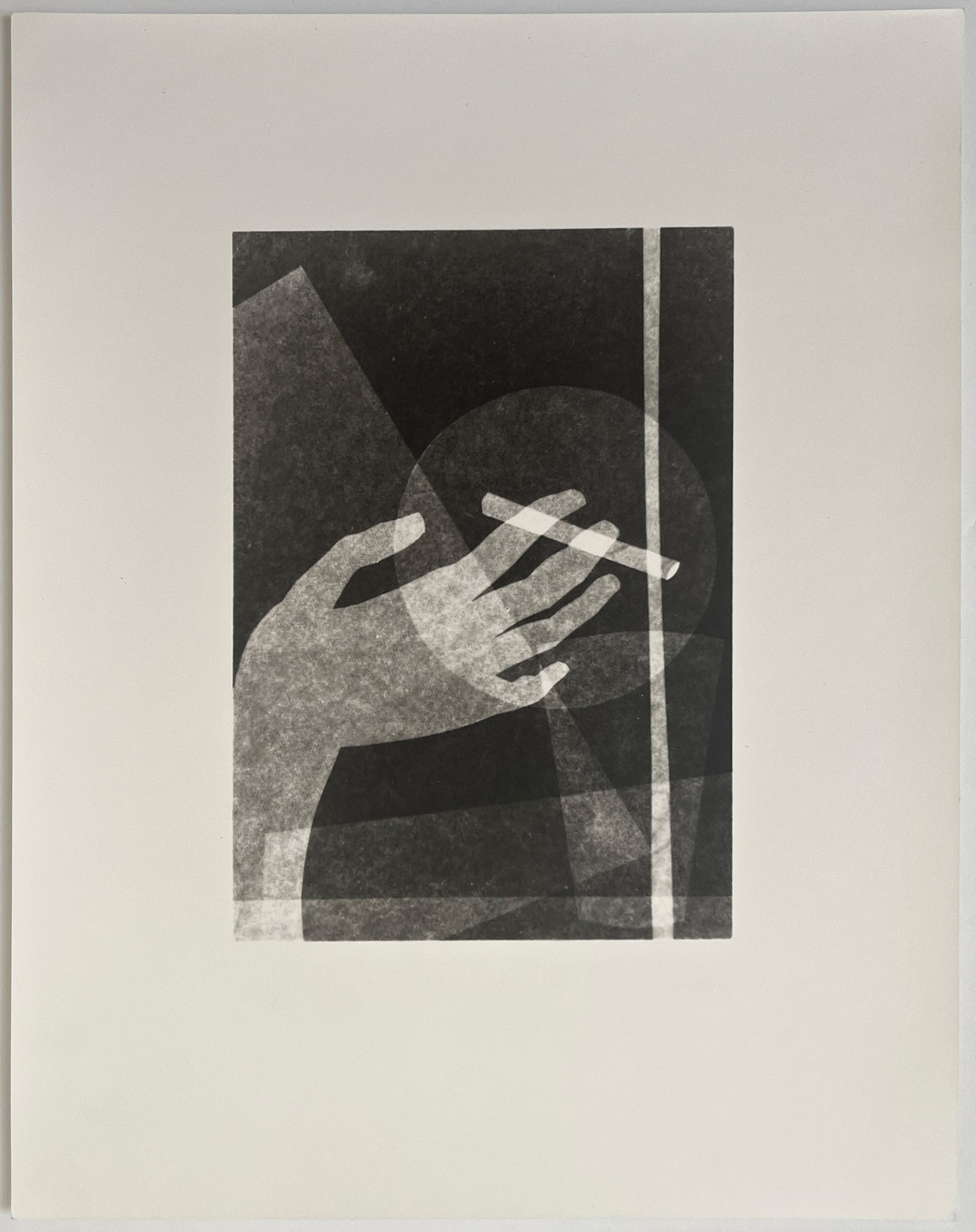 Oskar Nerlinger* (Schwann bei Pforzheim 1893 - 1996 East Berlin): Oskar Nerlinger* (Schwann bei Pforzheim 1893 - 1996 East Berlin) Hand with cigarette gelatin silver print, printed later 23,4 x 29,8 cm verso photographer’s estate stamp, estate stamp Oskar
