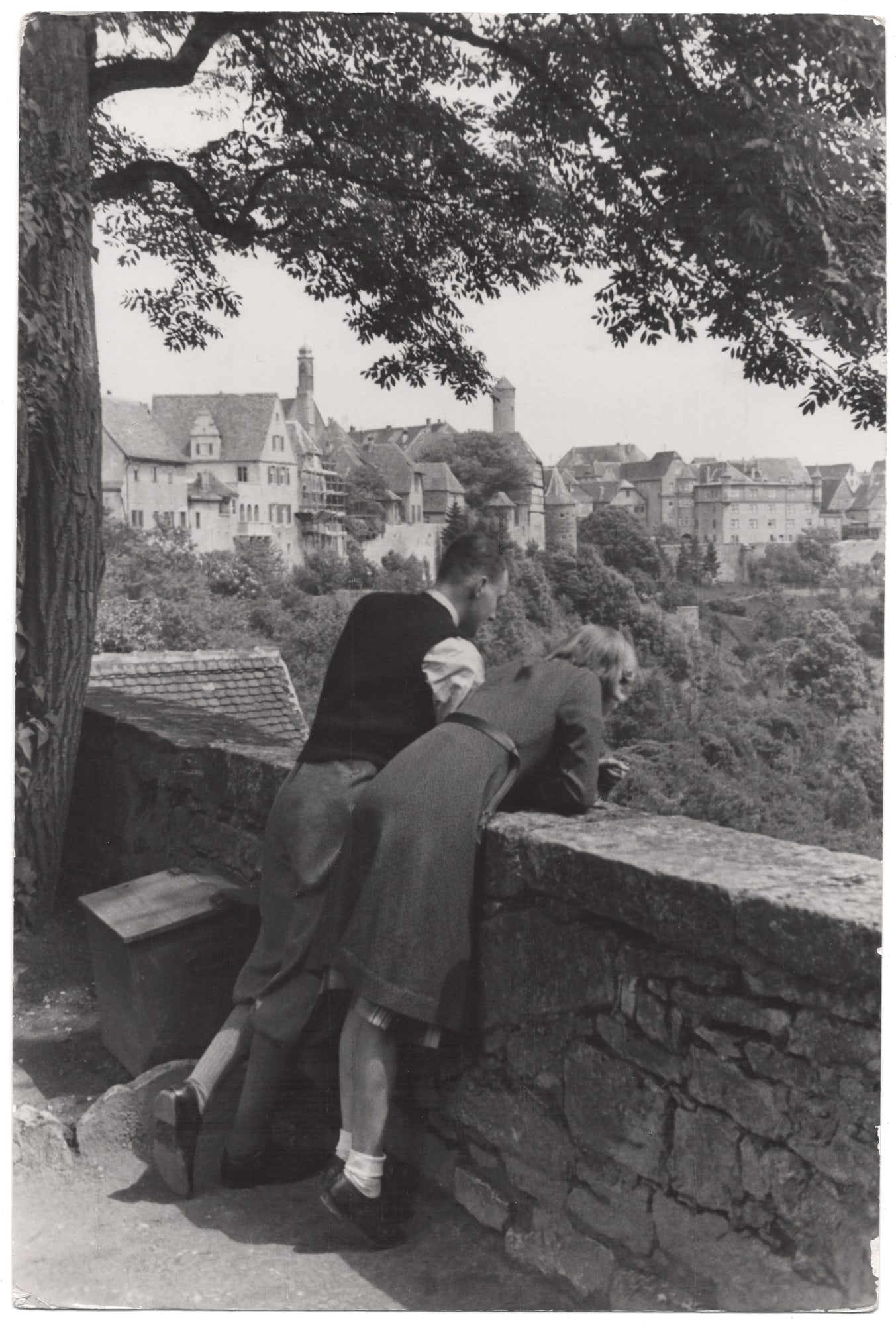 Paul Wolff (Mülhausen 1887 - 1951 Frankfurt a. Main): Paul Wolff (Mülhausen 1887 - 1951 Frankfurt a. Main) Rothenburg a.d. Tauber, 1930s vintage gelatin silver print 24,3 x 16.3 cm verso photographer’s stamp and Schostal Agency stamp, minor edge wear