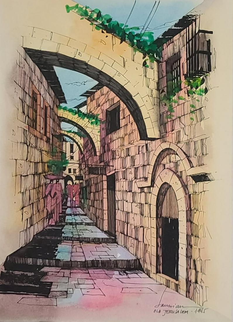 Old Jerusalem  by Uknown Artist (1 of 3)