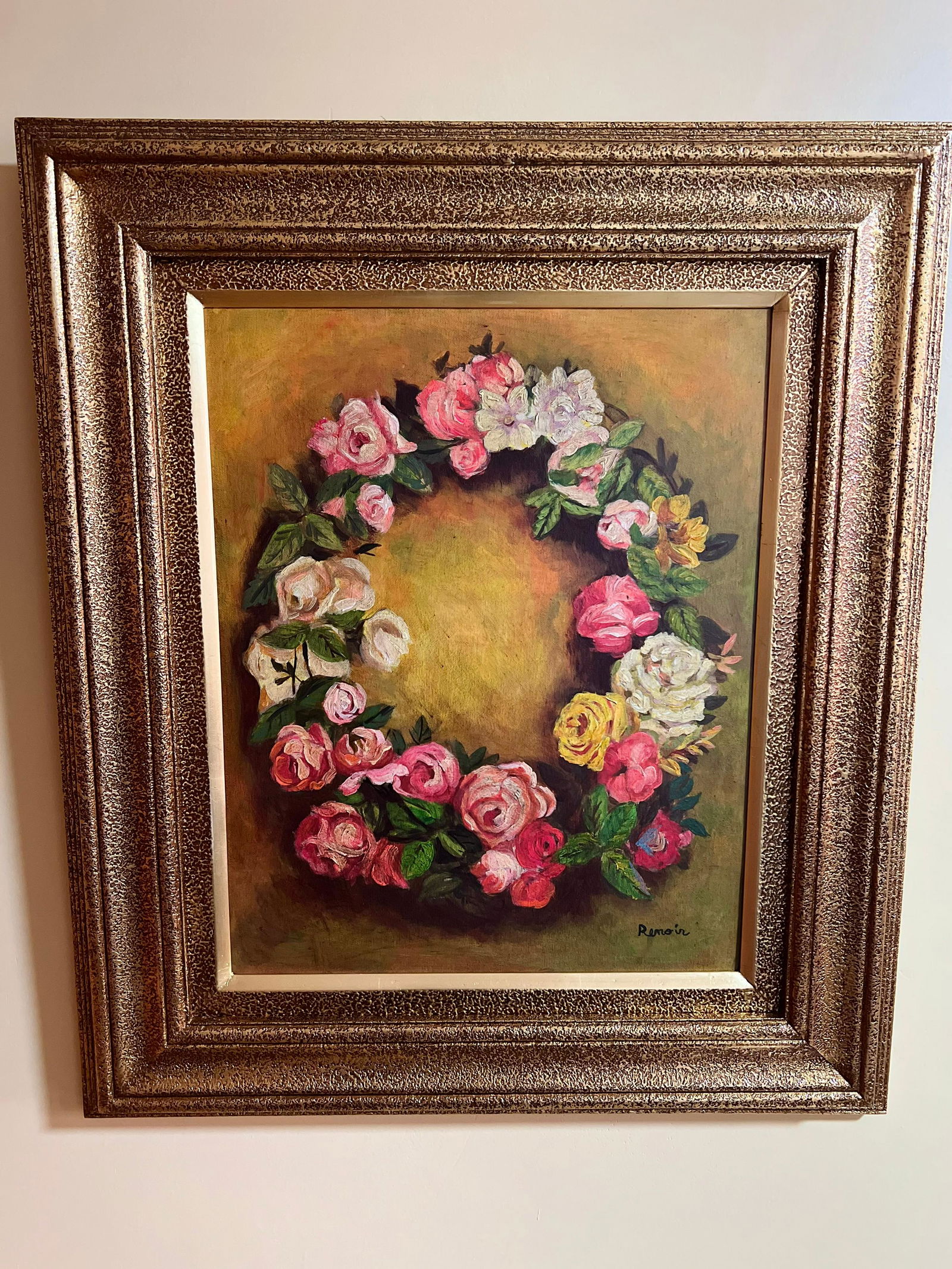 PIERRE AUGUSTE RENOIR - CROWN OF ROSES (1854-1919) (1 of 8)