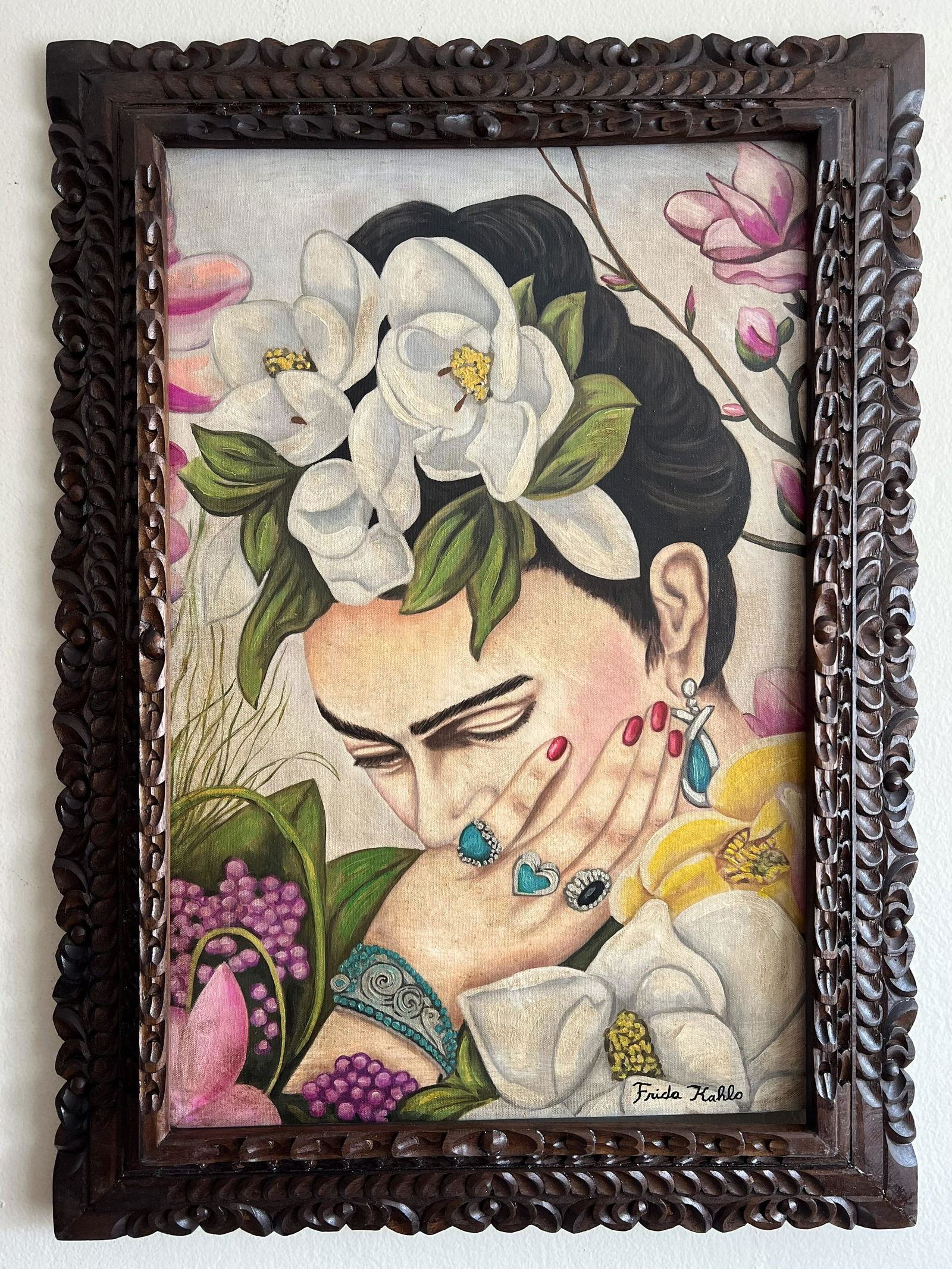 FRIDA KAHLO - OIL PAINTING - MEXICAN ARTWORK (1 of 9)