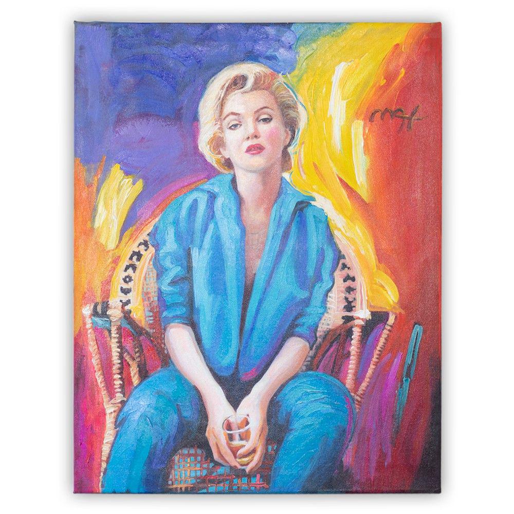 PETER MAX - ACRYLIC PAINTING OF MARILYN MONROE (1 of 7)