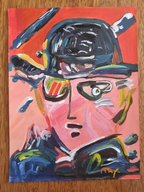 PETER MAX- FINE WATERCOLOR: Description: Peter Max Watercolor on paperPeter Max (born Peter Max Finkelstein, October 19, 1937) is a German-American artist known for using bright colors in his work. Works by Max are associated wi