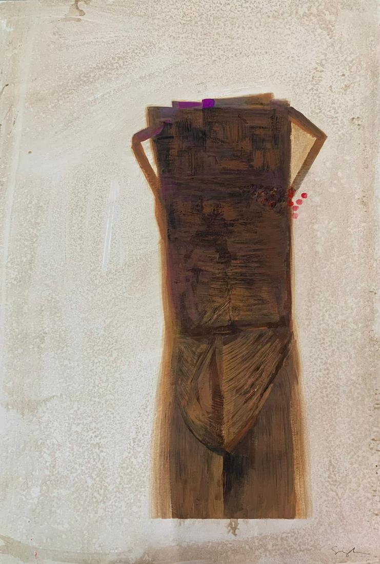 FERNANDO DE SZYSZLO - DRAWING -IN THE STYLE OF: Description: Abraham Fernando de Szyszlo Valdelomar was a Peruvian plastic artist known mainly for his work in painting and sculpture. He was one of the most prominent avant-garde artists in Peru and 