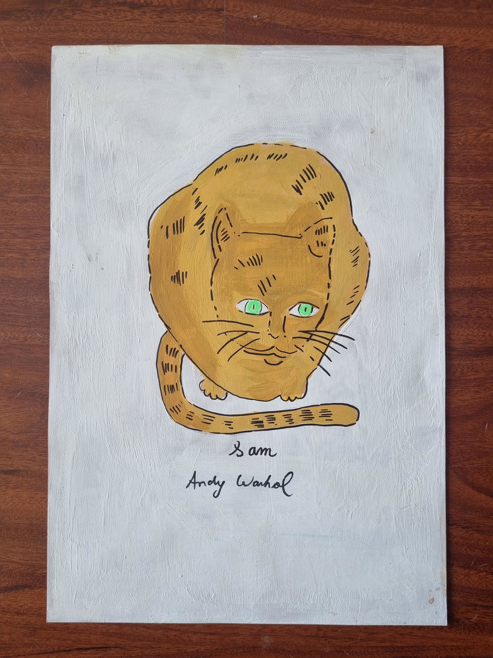 ANDY WARHOL - 4 FINE WATERCOLORS ON ANTIQUE PAPER - IN THE STYLE OF: Description: Andy Warhol - Set of 4 Watercolors on paperAndrew Warhol, commonly known as Andy Warhol, was an American artist and actor who played a crucial role in the birth and development of pop art